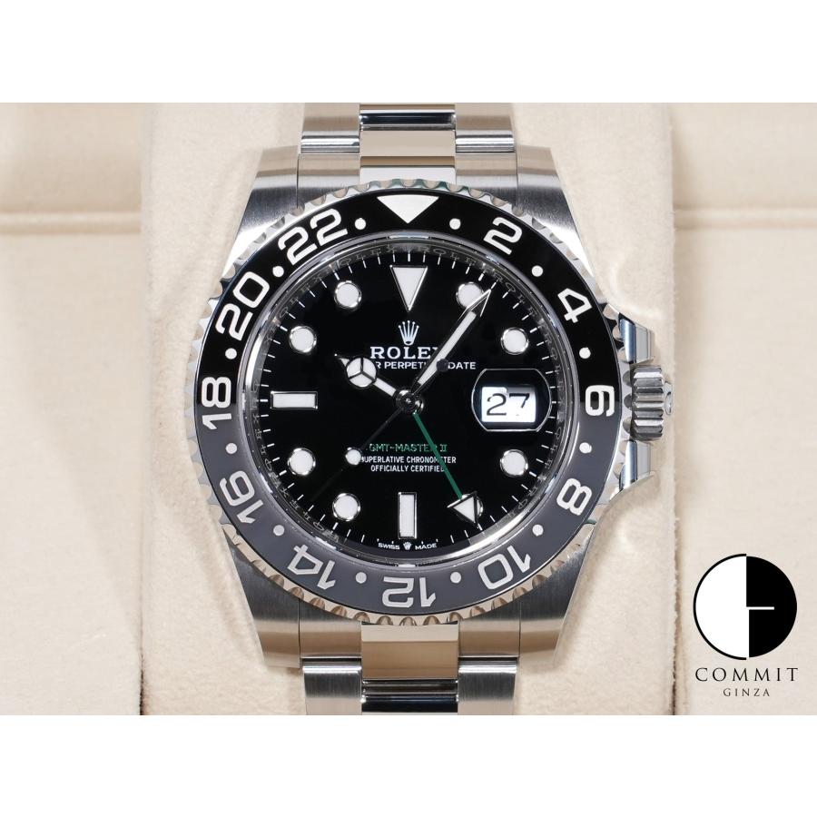 ロレックス GMTマスターII Ref.126710GRNR ステンレススチール ブラック文字盤 オイスターブレスレット | GMTマスター