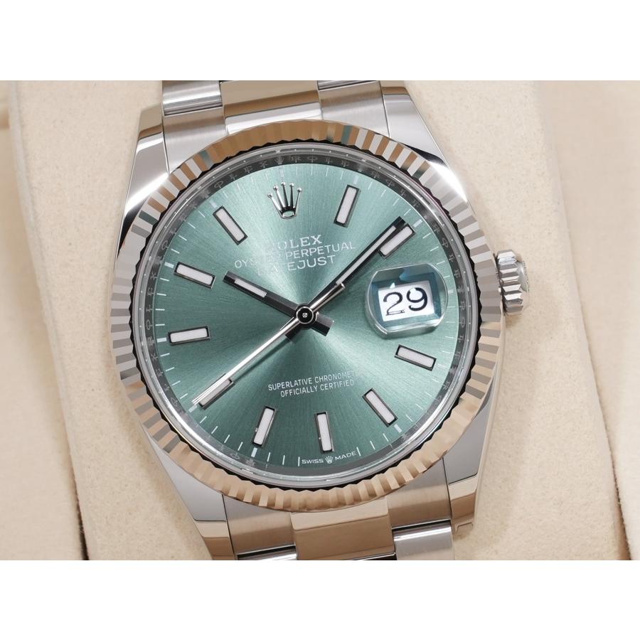 ロレックス デイトジャスト36 Ref.126234 SS/WG ミントグリーン文字盤 オイスターブレスレット | デイトジャスト | 02