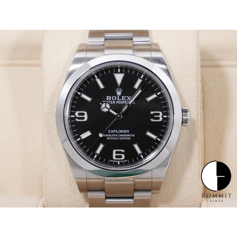 ロレックス エクスプローラーI Ref.214270 ステンレススチール ブラック文字盤 オイスターブレスレット | エクスプローラー（ROLEX）