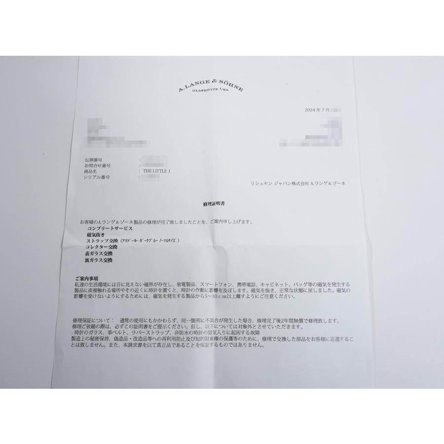 A.ランゲ＆ゾーネ リトル ランゲ1 ソワレ Ref.113.041 18KPG シェル文字盤 | A. LANGE & SOHNE | 08