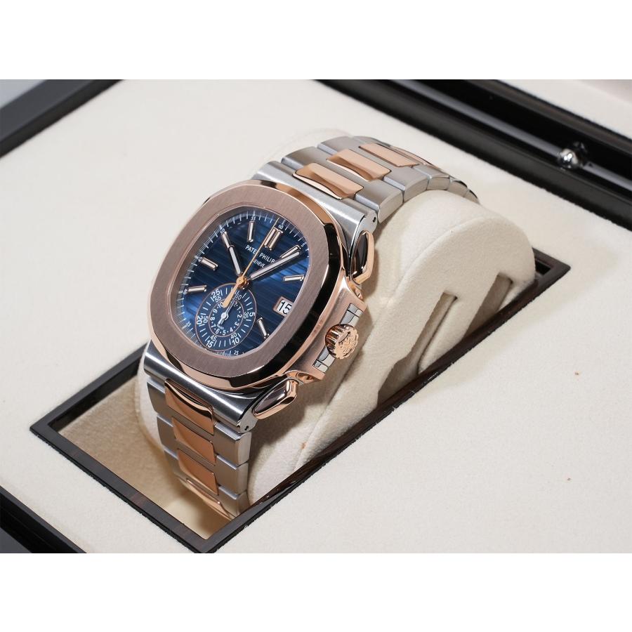 パテックフィリップ ノーチラス クロノグラフ Ref.5980/1AR-001 ステンレススチール/ローズゴールド ブルー文字盤 | ノーチラス | 03