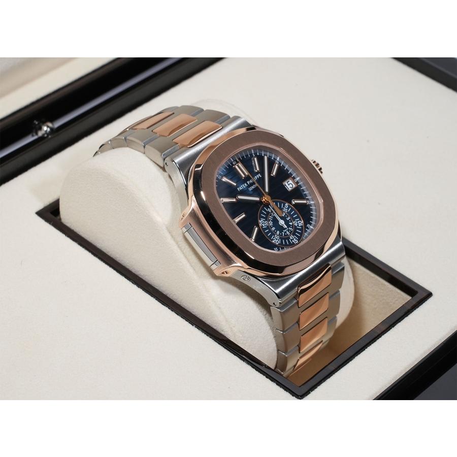 パテックフィリップ ノーチラス クロノグラフ Ref.5980/1AR-001 ステンレススチール/ローズゴールド ブルー文字盤 | ノーチラス | 04