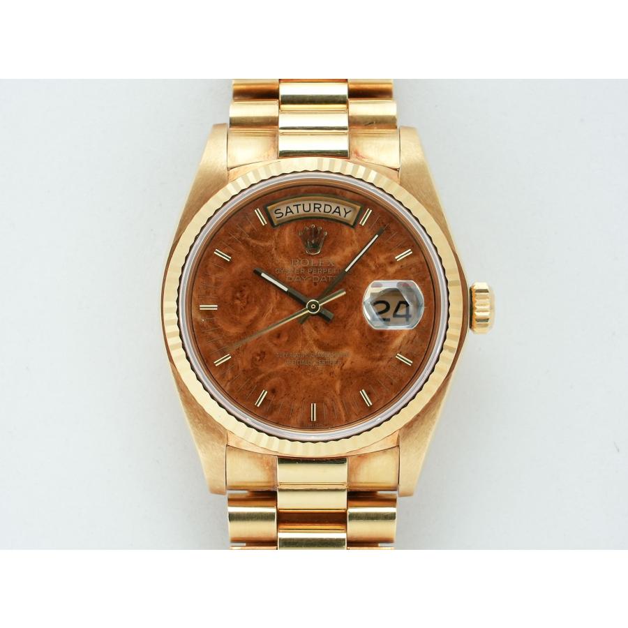 ロレックス デイデイト36 Ref.18038 イエローゴールド マホガニー文字盤 | デイデイト | 01