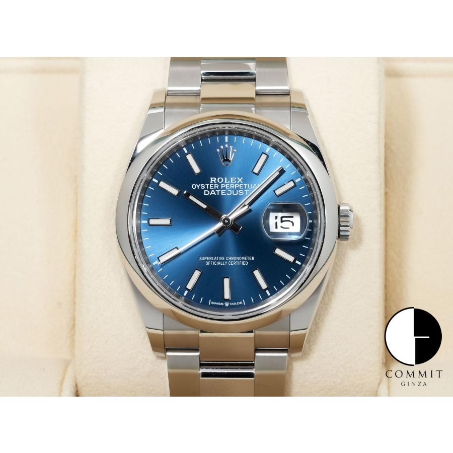 ロレックス デイトジャスト36 Ref.126200 ステンレススチール ブライトブルー文字盤 オイスターブレスレット | デイトジャスト