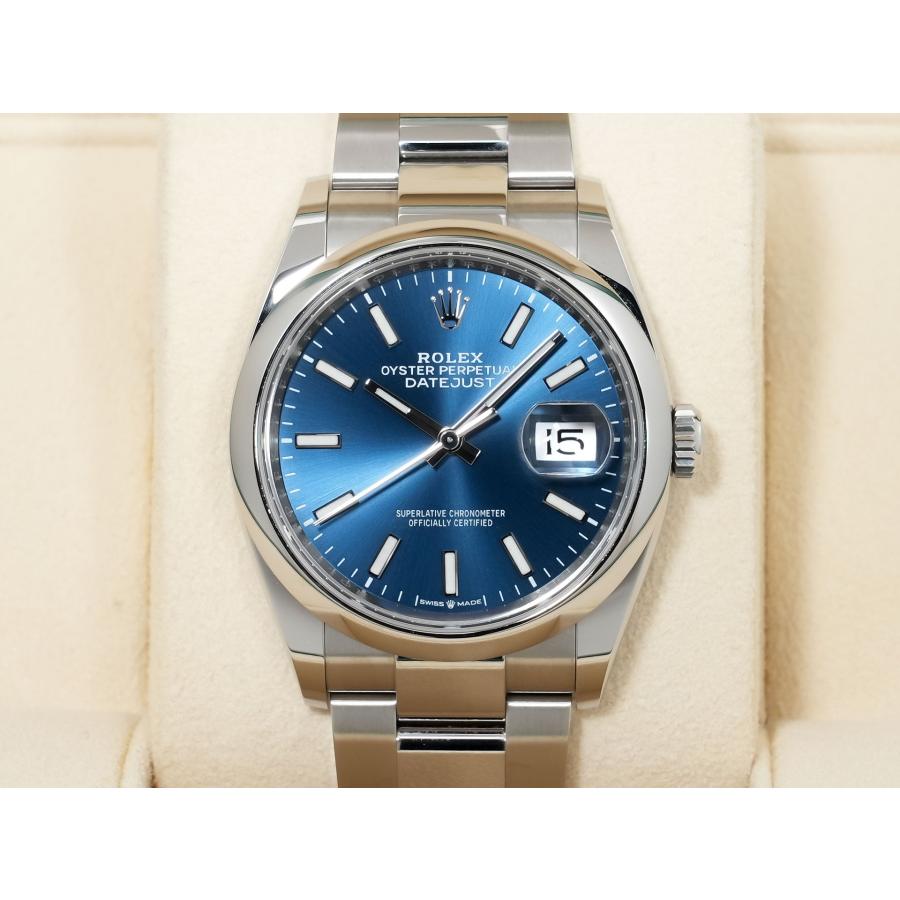 ロレックス デイトジャスト36 Ref.126200 ステンレススチール ブライトブルー文字盤 オイスターブレスレット | デイトジャスト | 01