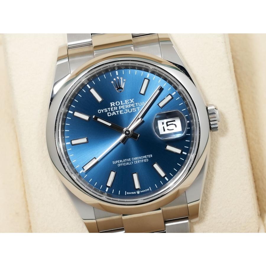 ロレックス デイトジャスト36 Ref.126200 ステンレススチール ブライトブルー文字盤 オイスターブレスレット | デイトジャスト | 02