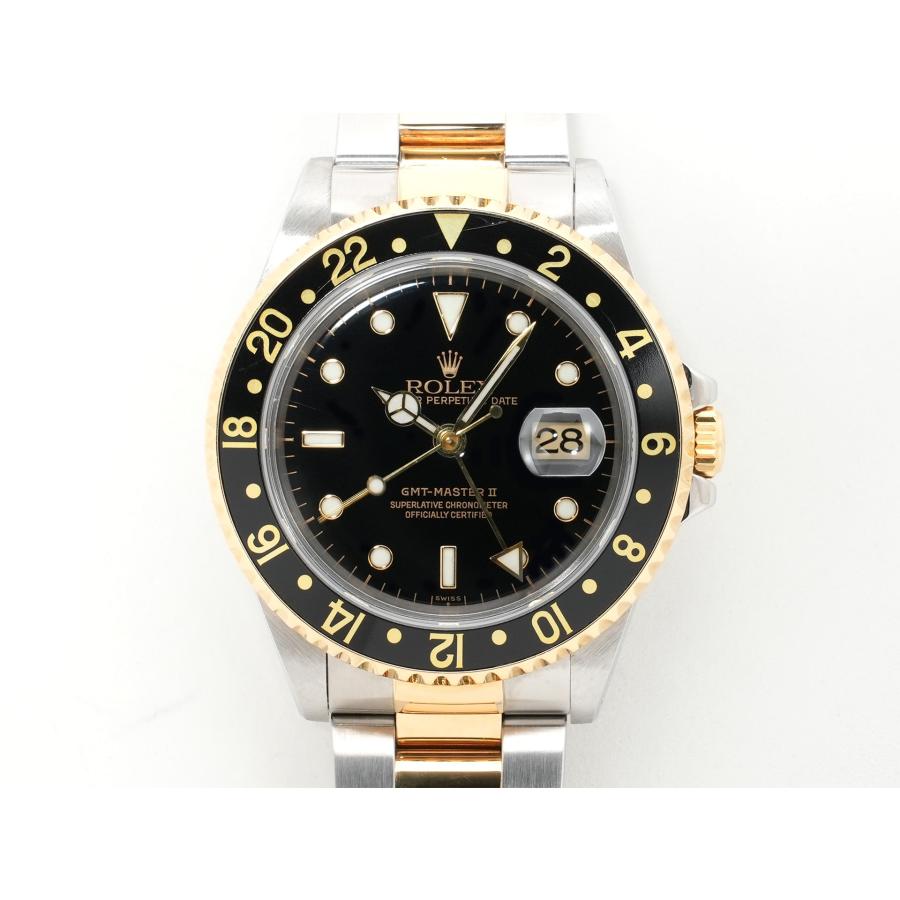 ロレックス GMTマスターII Ref.16713 ステンレススチール/イエローゴールド ブラック文字盤 オイスターブレスレット | GMTマスター | 01