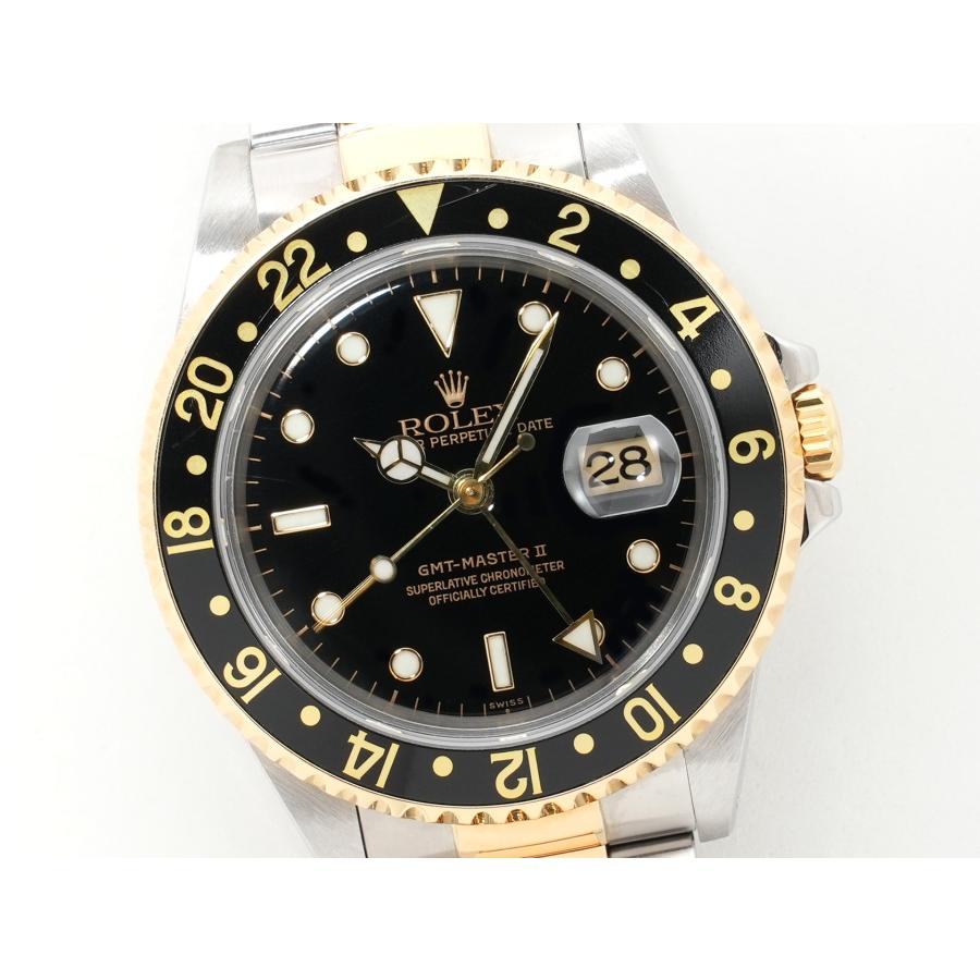 ロレックス GMTマスターII Ref.16713 ステンレススチール/イエローゴールド ブラック文字盤 オイスターブレスレット | GMTマスター | 02