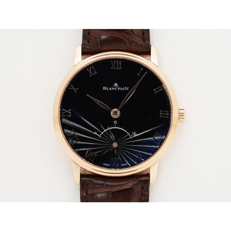 ブランパン ヴィルレ ウルトラスリム レトログラード Ref.6653-3630-55B 18Kレッドゴールド ブラック文字盤 | BLANCPAIN | 01