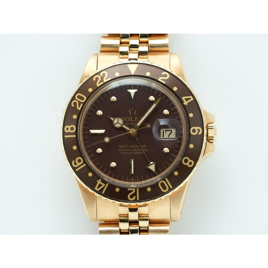 ロレックス GMTマスター Ref.1675/8 イエローゴールド ブラウン文字盤 オイスターブレスレット | GMTマスター | 01
