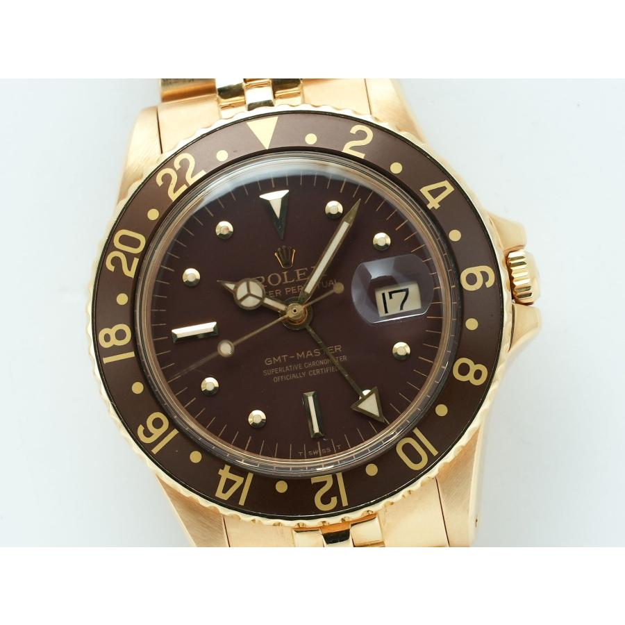 ロレックス GMTマスター Ref.1675/8 イエローゴールド ブラウン文字盤 オイスターブレスレット | GMTマスター | 02