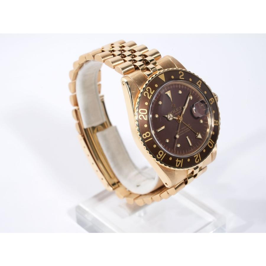 ロレックス GMTマスター Ref.1675/8 イエローゴールド ブラウン文字盤 オイスターブレスレット | GMTマスター | 04