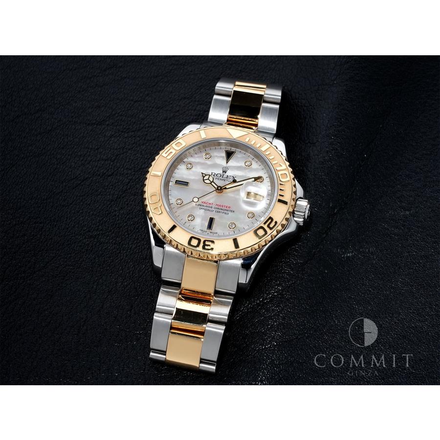 ロレックス ヨットマスター40 Ref.16623NGS ステンレススチール/イエローゴールド ホワイトシェルx3Pサファイア/8Pダイヤ文字盤 | ヨットマスター | 11