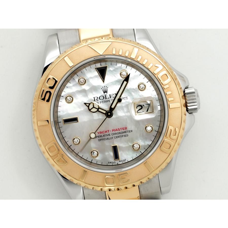 ロレックス ヨットマスター40 Ref.16623NGS ステンレススチール/イエローゴールド ホワイトシェルx3Pサファイア/8Pダイヤ文字盤 | ヨットマスター | 02