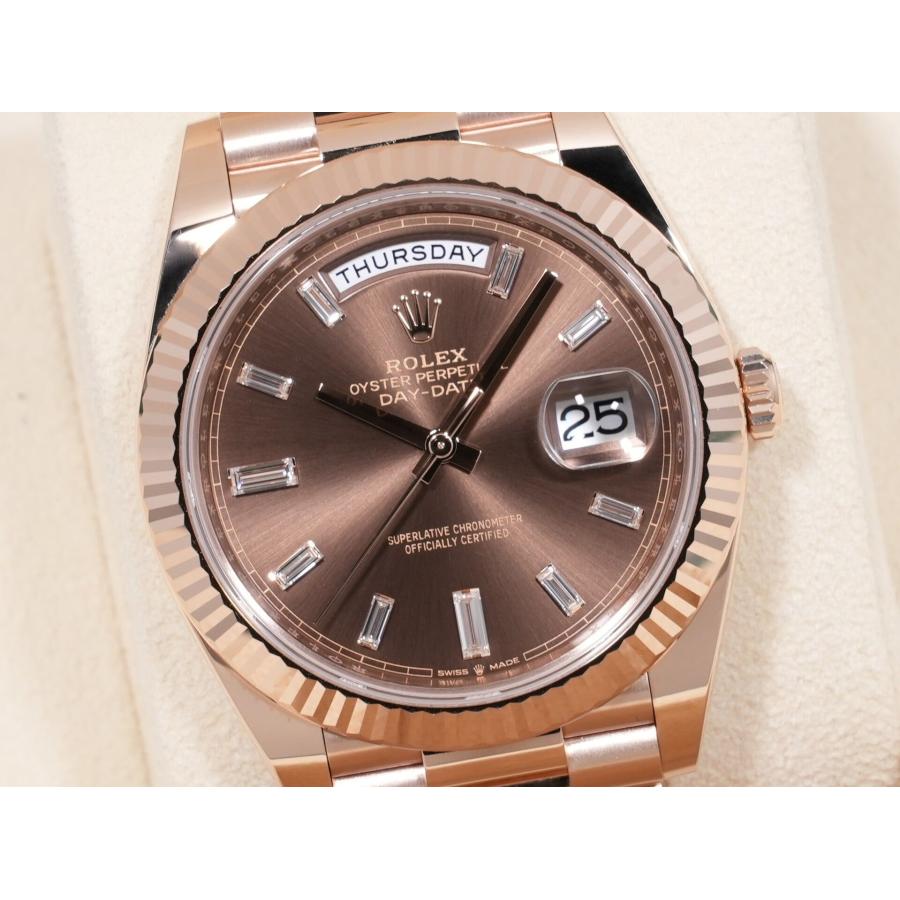 ロレックス デイデイト40 Ref.228235A エバーローズゴールド チョコレートx10Pダイヤ文字盤 | デイデイト | 02