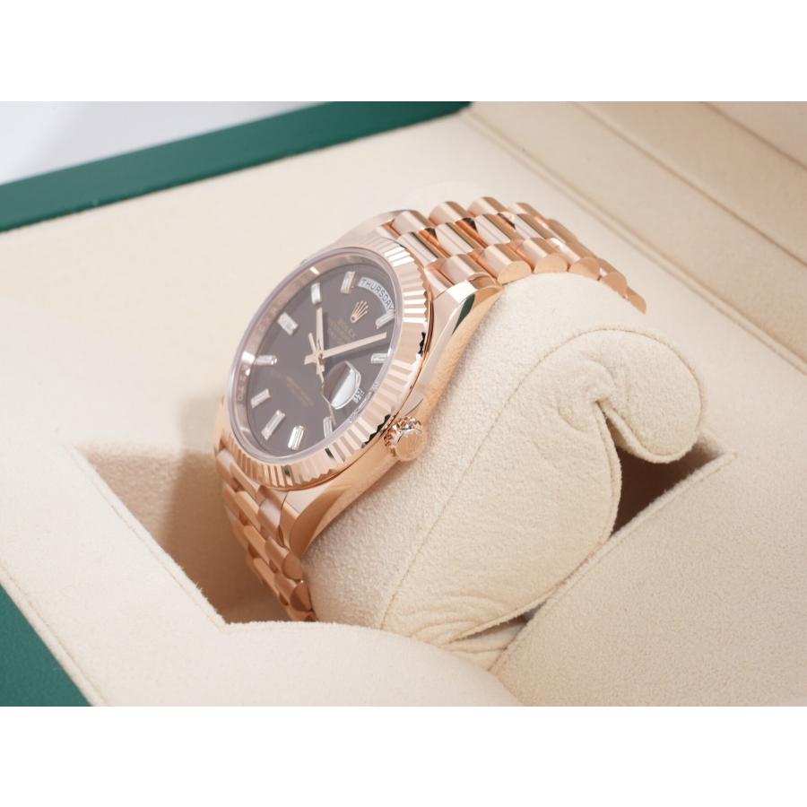 ロレックス デイデイト40 Ref.228235A エバーローズゴールド チョコレートx10Pダイヤ文字盤 | デイデイト | 03