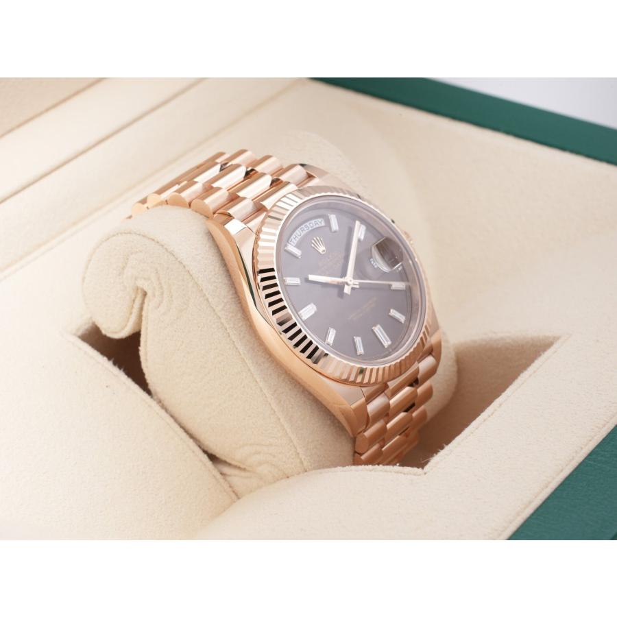 ロレックス デイデイト40 Ref.228235A エバーローズゴールド チョコレートx10Pダイヤ文字盤 | デイデイト | 04