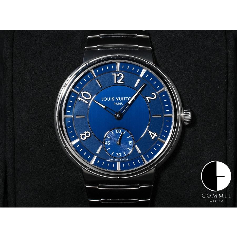 ルイヴィトン タンブール オトマティック Ref.W1ST20 SS ブルー文字盤 | LOUIS VUITTON