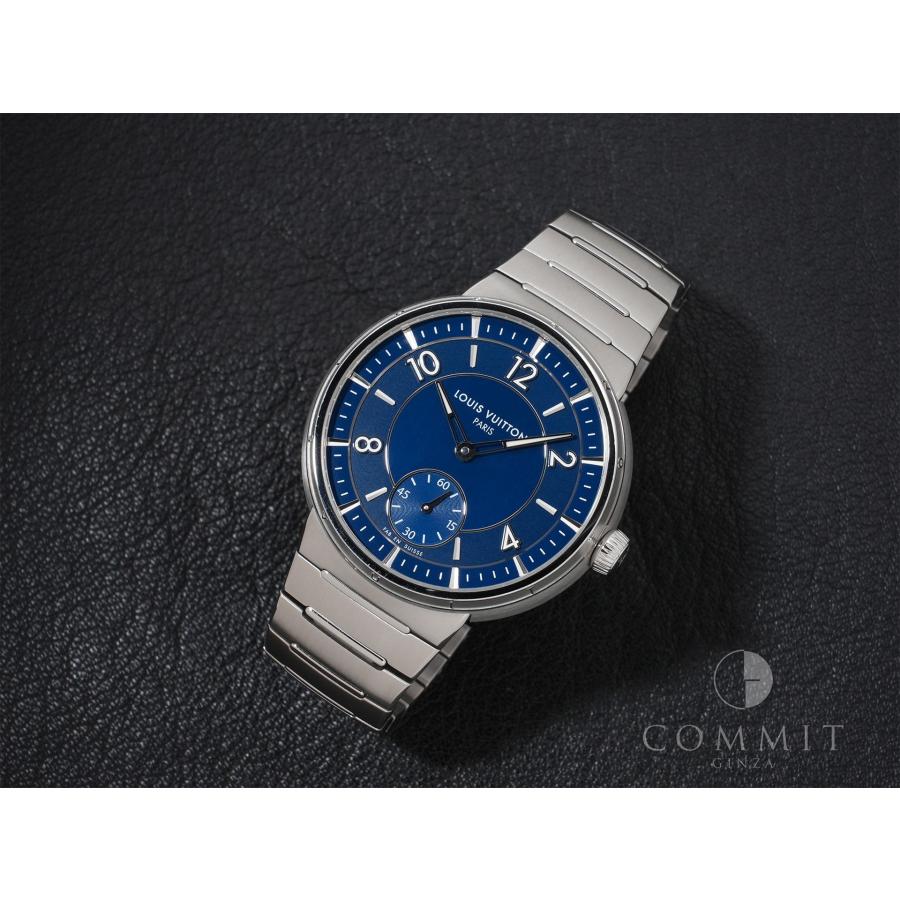 ルイヴィトン タンブール オトマティック Ref.W1ST20 SS ブルー文字盤 | LOUIS VUITTON | 10