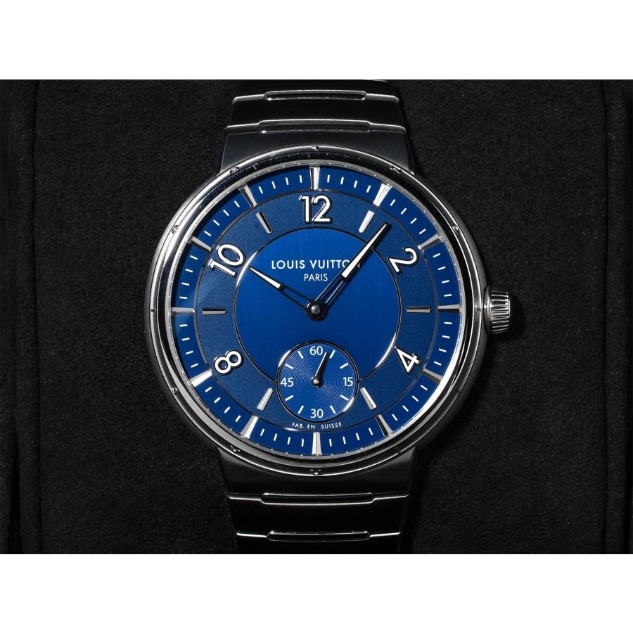 ルイヴィトン タンブール オトマティック Ref.W1ST20 SS ブルー文字盤 | LOUIS VUITTON | 01