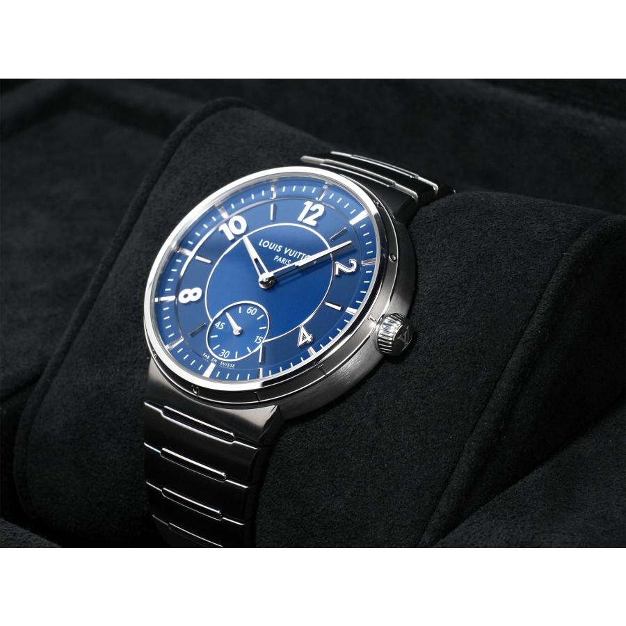 ルイヴィトン タンブール オトマティック Ref.W1ST20 SS ブルー文字盤 | LOUIS VUITTON | 03