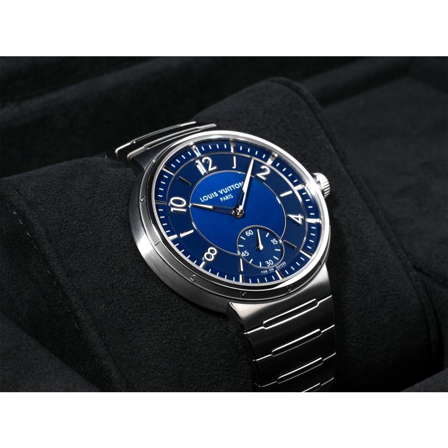 ルイヴィトン タンブール オトマティック Ref.W1ST20 SS ブルー文字盤 | LOUIS VUITTON | 04