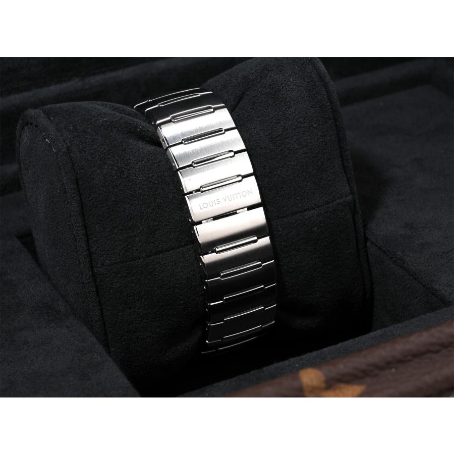 ルイヴィトン タンブール オトマティック Ref.W1ST20 SS ブルー文字盤 | LOUIS VUITTON | 06