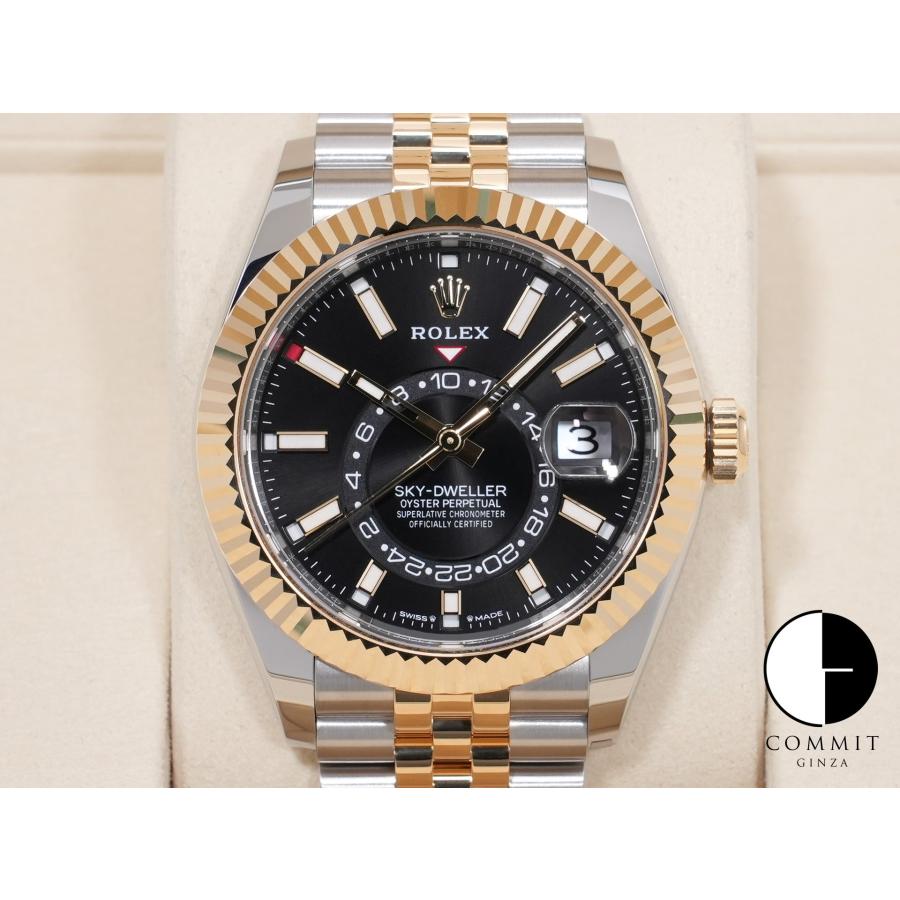 ロレックス スカイドゥエラー Ref.336933 ステンレススチール/イエローゴールド ブライトブラック文字盤 ジュビリーブレスレット | スカイドゥエラー