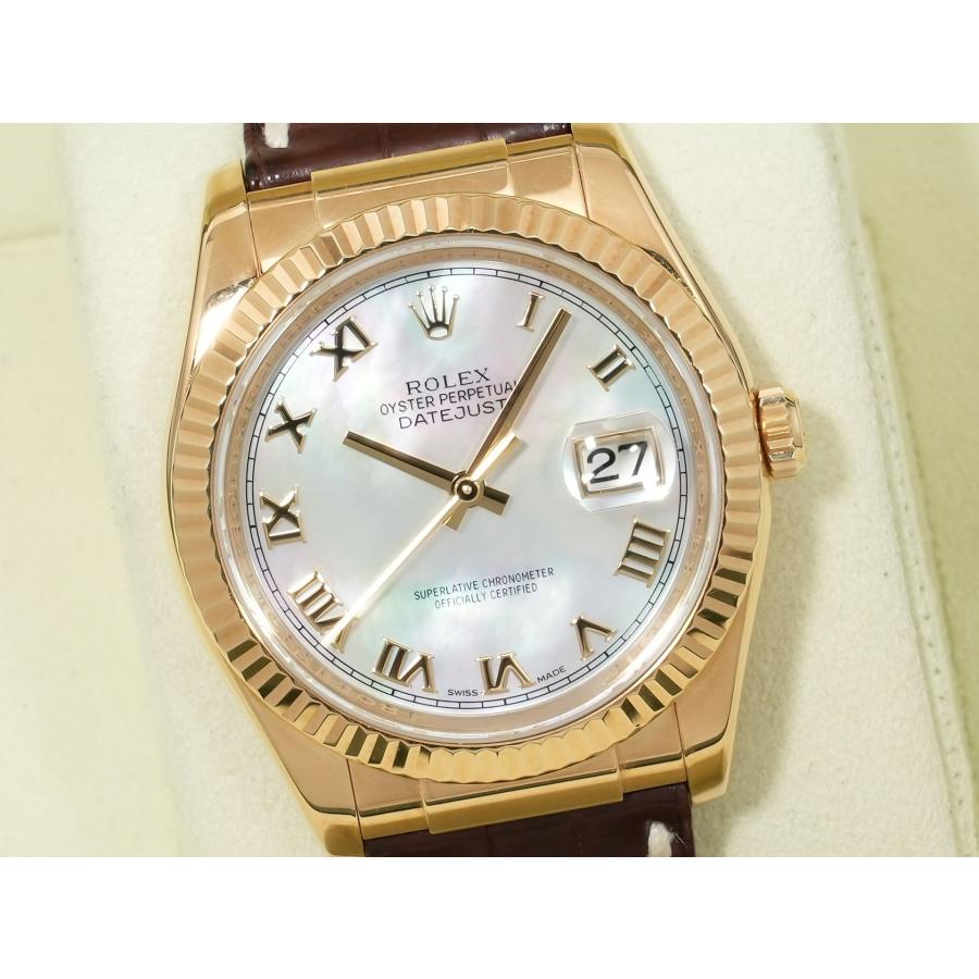 ロレックス デイトジャスト Ref.116138 イエローゴールド ホワイトシェル文字盤 | デイトジャスト | 02