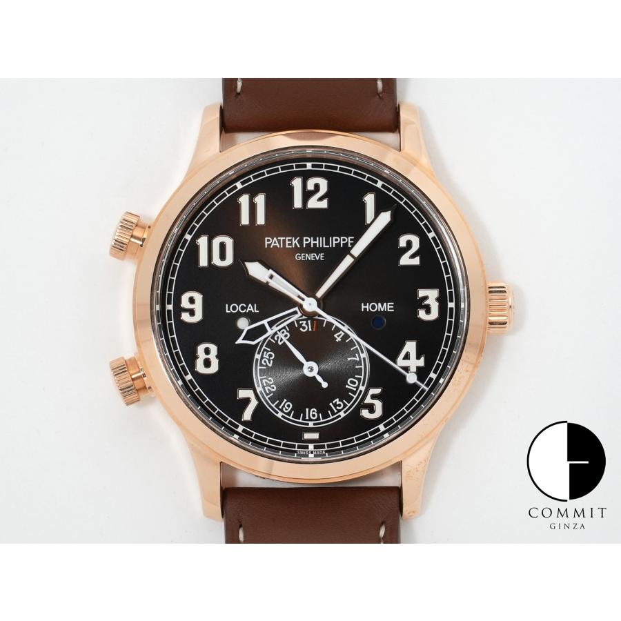 パテックフィリップ カラトラバ パイロット トラベルタイム Ref.5524R-001 ローズゴールド ブラウン・ソレイユ文字盤 | カラトラバ
