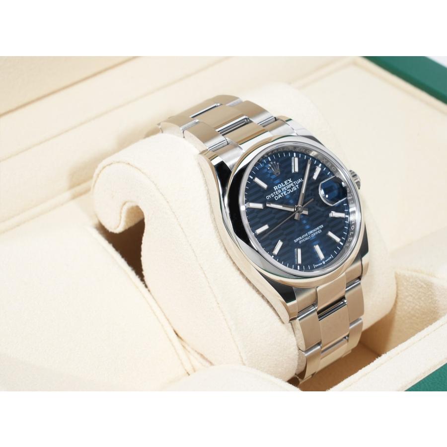 ロレックス デイトジャスト36 Ref.126200 SS ブルー フルーテッドモチーフ文字盤 オイスターブレスレット | デイトジャスト | 04