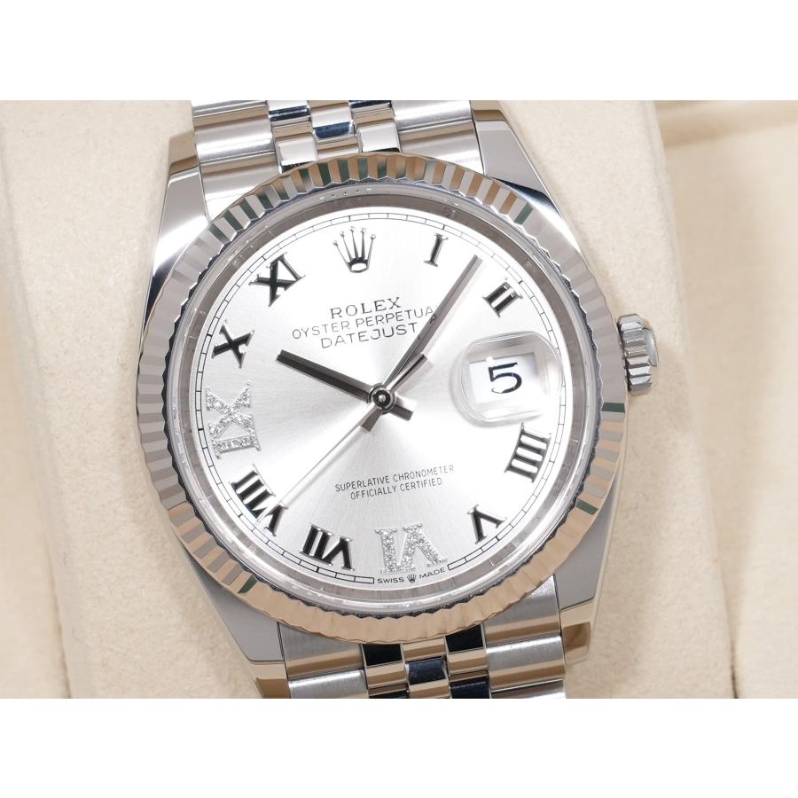 ロレックス デイトジャスト36 Ref.126234 ステンレススチール/ホワイトゴールド シルバーxダイヤモンド文字盤 ジュビリーブレスレット | デイトジャスト | 02