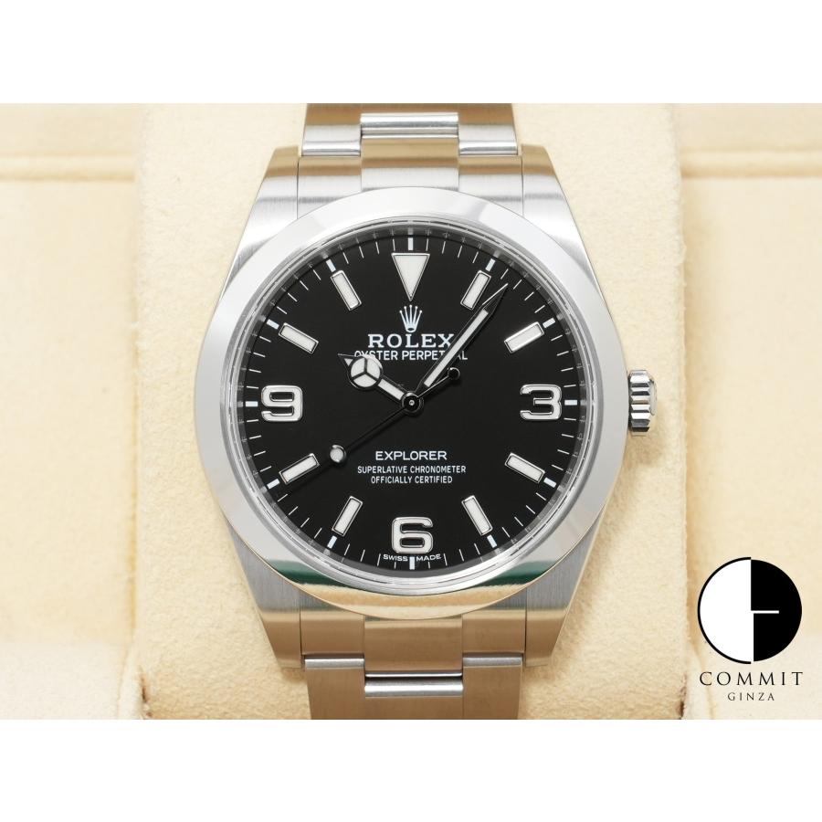 ロレックス エクスプローラーI Ref.214270 ステンレススチール ブラック文字盤 オイスターブレスレット | エクスプローラー（ROLEX）