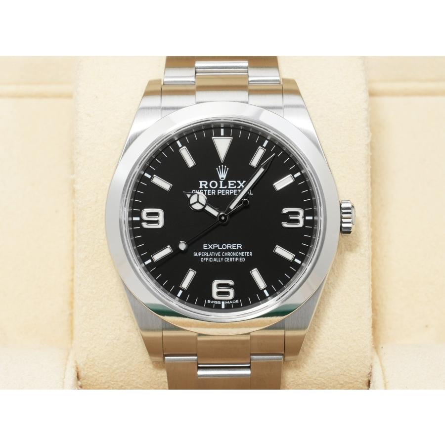 ロレックス エクスプローラーI Ref.214270 ステンレススチール ブラック文字盤 オイスターブレスレット | エクスプローラー（ROLEX） | 01