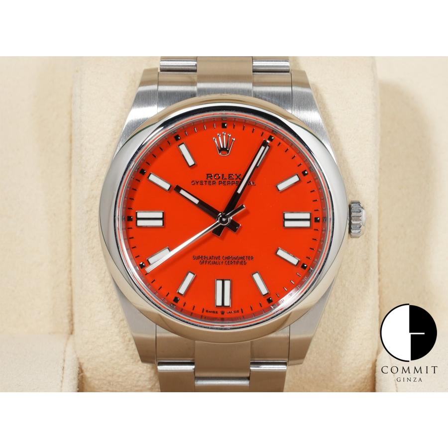 ロレックス オイスターパーペチュアル41 Ref.124300 SS コーラルレッド文字盤 | オイスター パーペチュアル