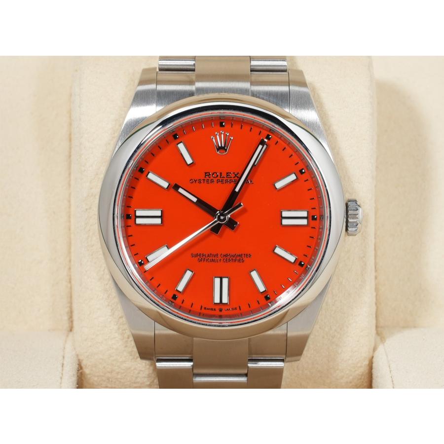ロレックス オイスターパーペチュアル41 Ref.124300 SS コーラルレッド文字盤 | オイスター パーペチュアル | 01