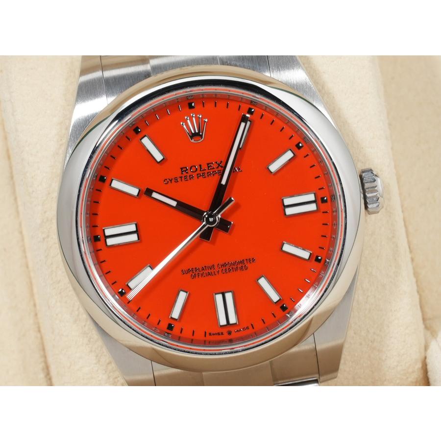 ロレックス オイスターパーペチュアル41 Ref.124300 SS コーラルレッド文字盤 | オイスター パーペチュアル | 02