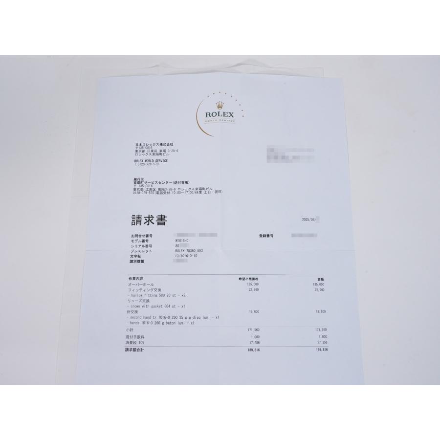 ロレックス エクスプローラーI Ref.1016 ステンレススチール ブラック文字盤 | エクスプローラー（ROLEX） | 10