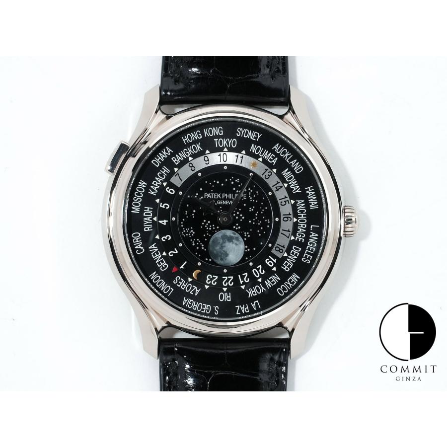 パテックフィリップ コンプリケーション ワールドタイム ムーンフェイズ Ref.5575G-001 ホワイトゴールド ブラック文字盤 | PATEK PHILIPPE