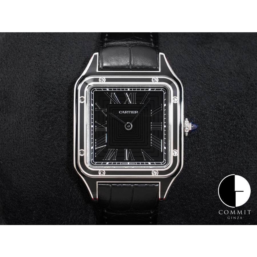 カルティエ サントス デュモン LM Ref.WSSA0046 SS ブラック文字盤 | Cartier