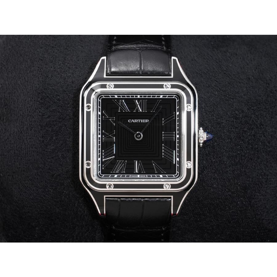 カルティエ サントス デュモン LM Ref.WSSA0046 SS ブラック文字盤 | Cartier | 01