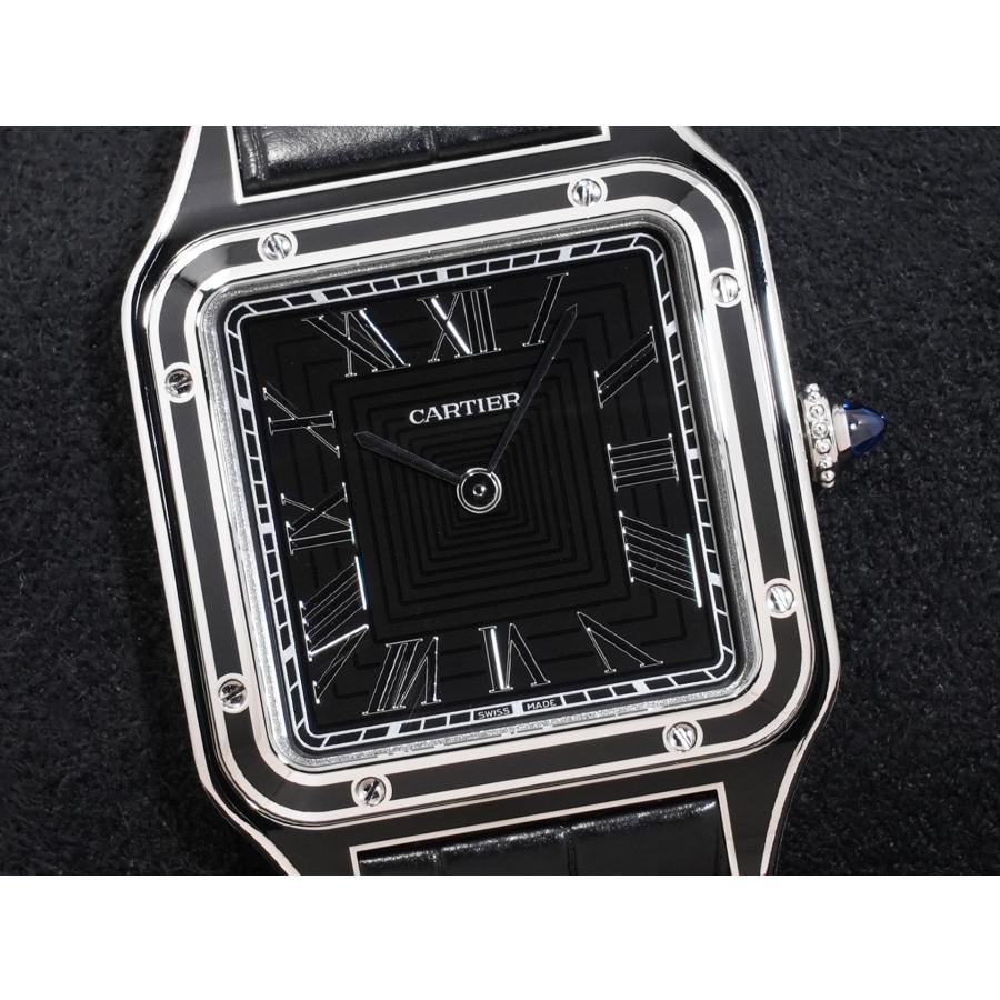 カルティエ サントス デュモン LM Ref.WSSA0046 SS ブラック文字盤 | Cartier | 02