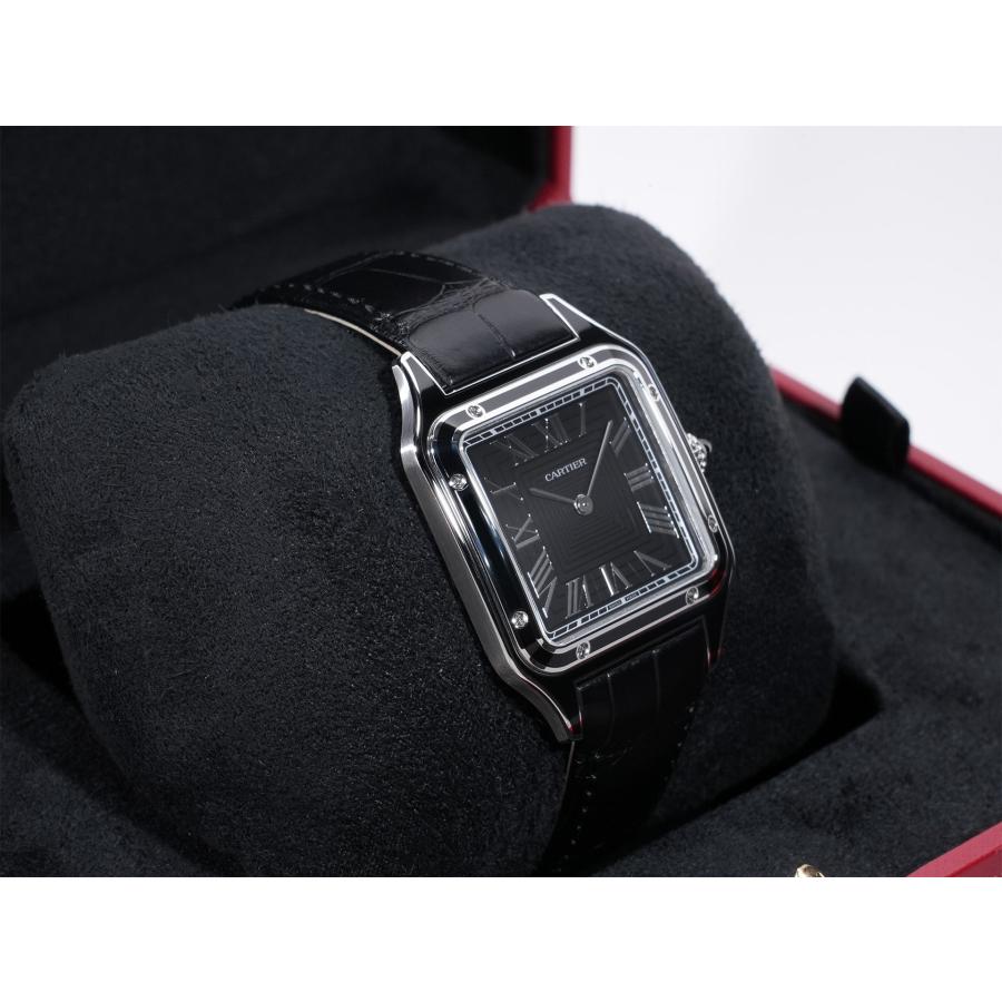 カルティエ サントス デュモン LM Ref.WSSA0046 SS ブラック文字盤 | Cartier | 04