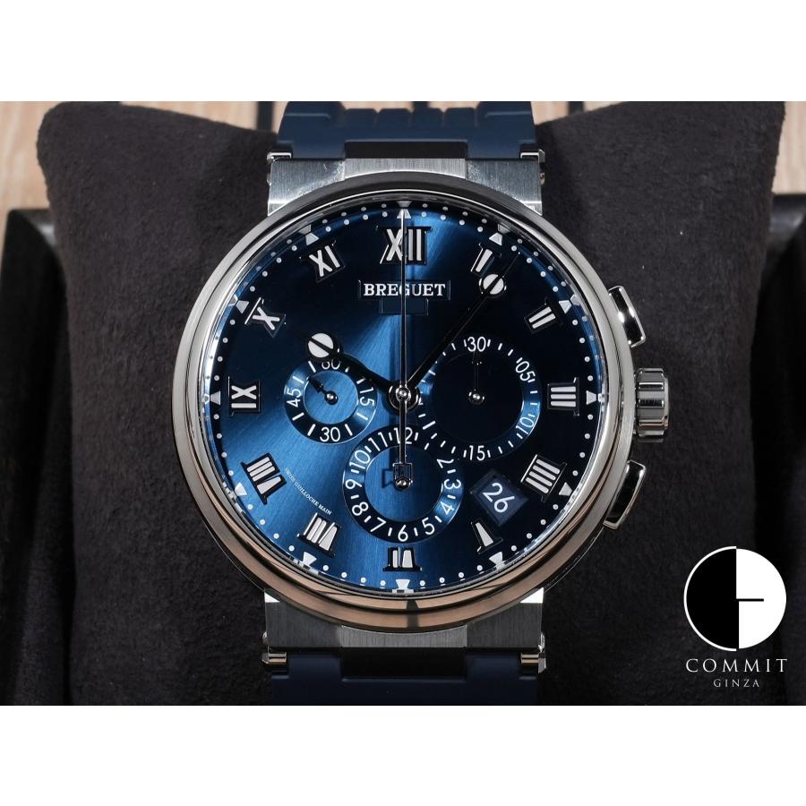ブレゲ マリーン クロノグラフ Ref.5527TI/Y1/5WV TI ブルー文字盤 | ブレゲ