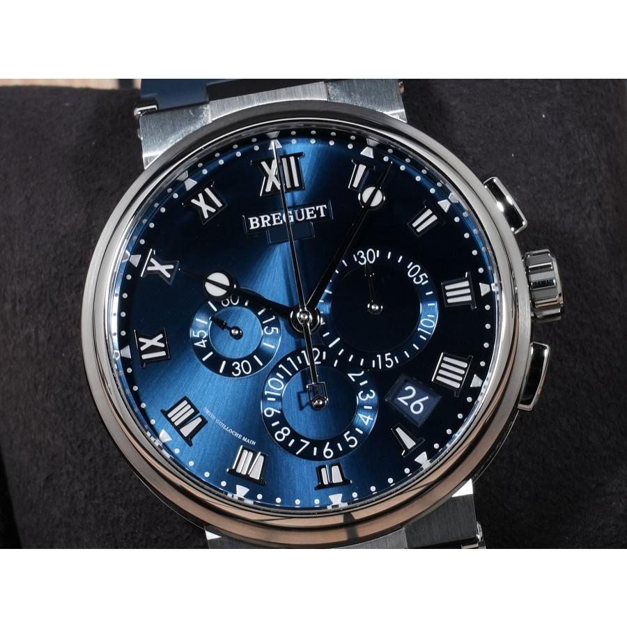 ブレゲ マリーン クロノグラフ Ref.5527TI/Y1/5WV TI ブルー文字盤 | ブレゲ | 02