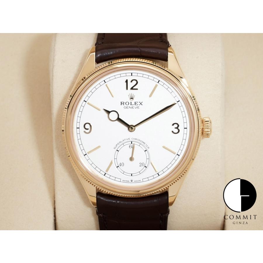 ロレックス 1908 Ref.52508 イエローゴールド ホワイト文字盤 革ベルト | ROLEX