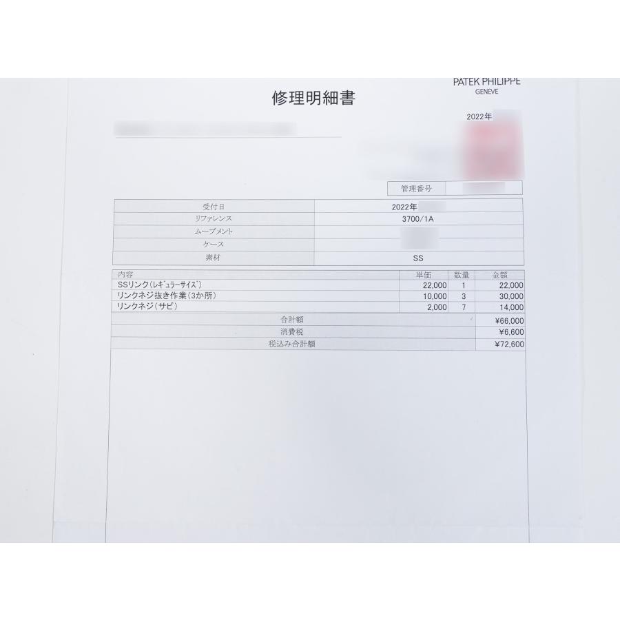 パテックフィリップ ノーチラス Ref.3700/1 ステンレススチール ブルー文字盤 | ノーチラス | 10