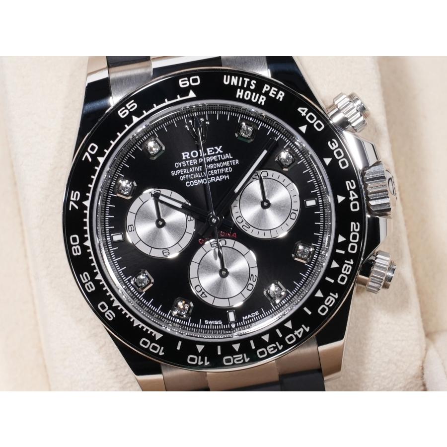 ロレックス デイトナ Ref.126519LN ホワイトゴールド ブライトブラックxスチールx8Pダイヤ文字盤 | コスモグラフ デイトナ | 02