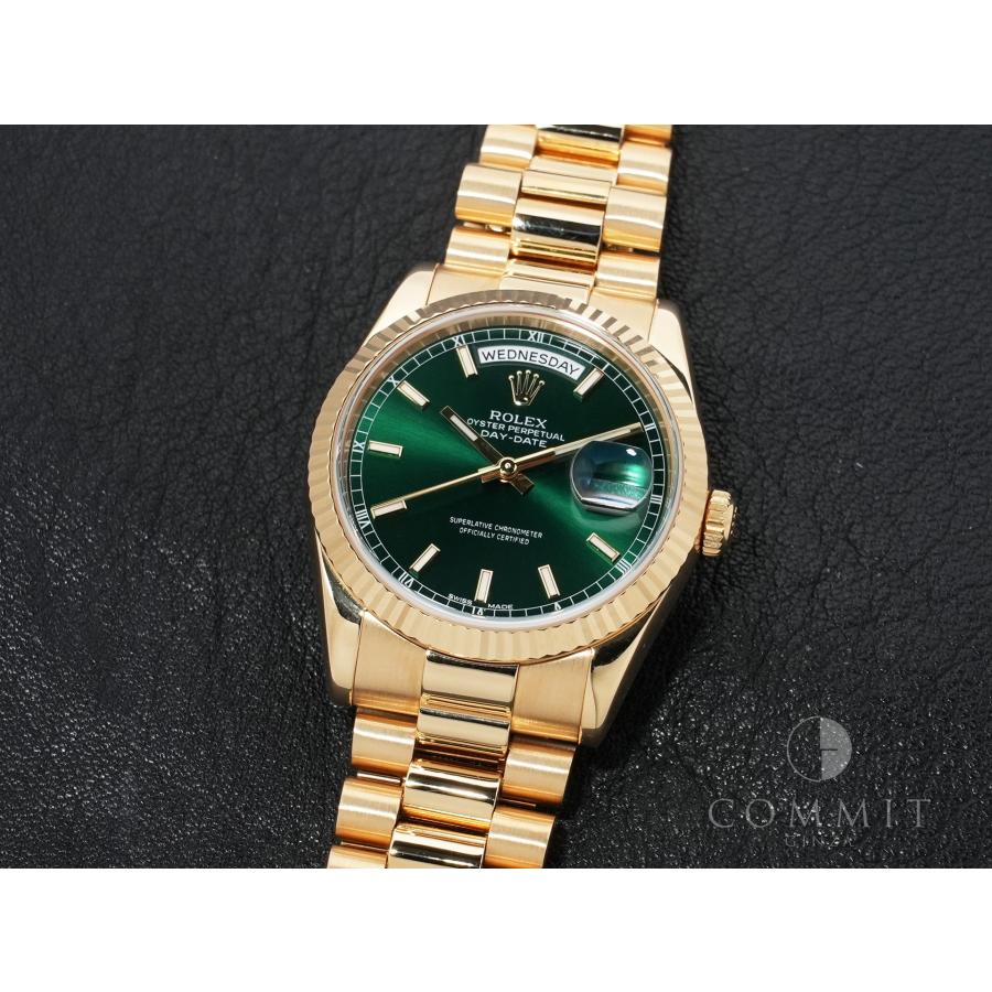 ロレックス デイデイト36 Ref.118238 イエローゴールド グリーン文字盤 | デイデイト | 10
