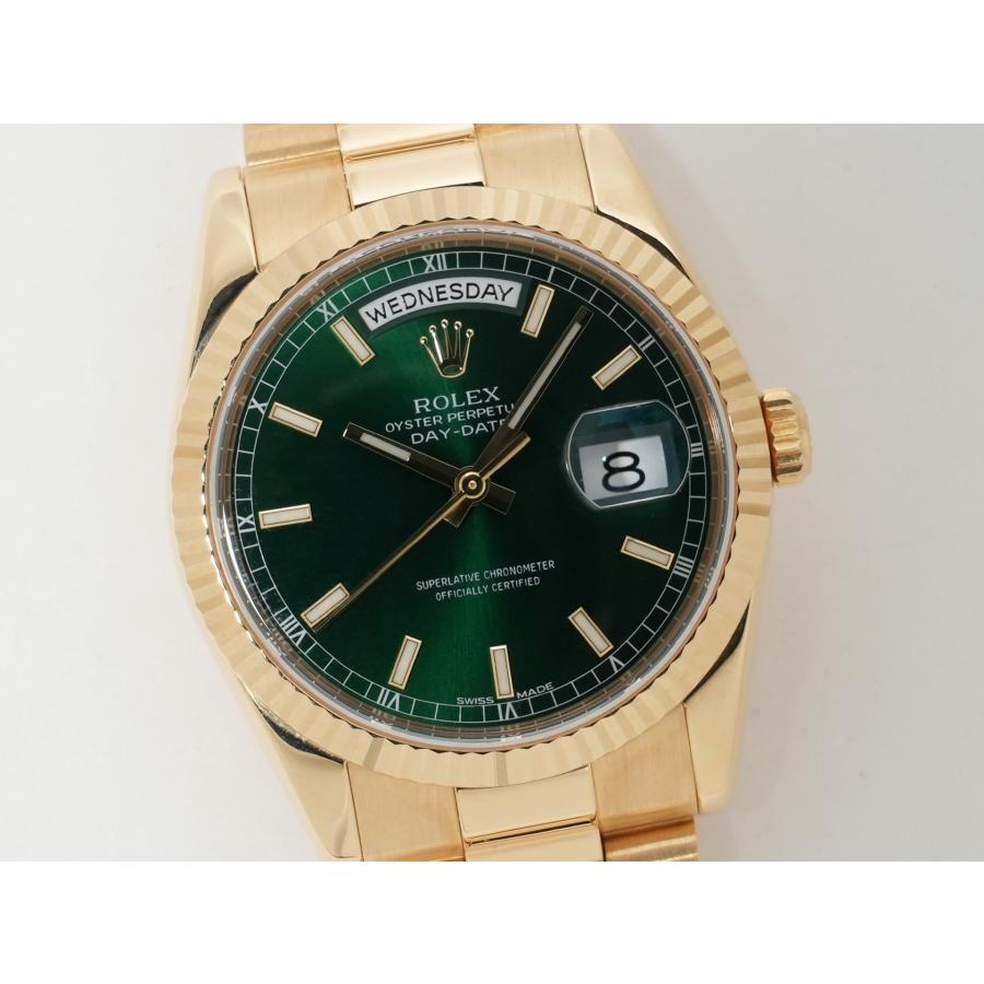 ロレックス デイデイト36 Ref.118238 イエローゴールド グリーン文字盤 | デイデイト | 02